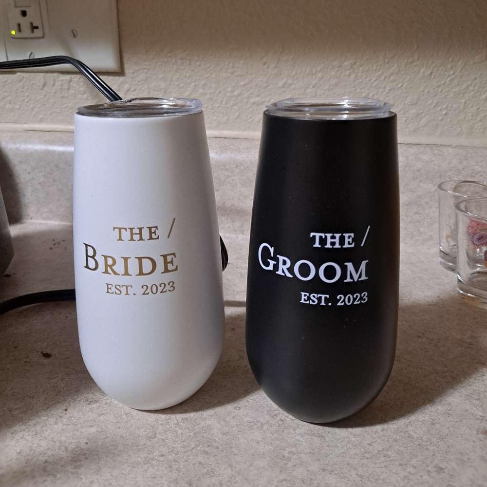Small champagne tumblers